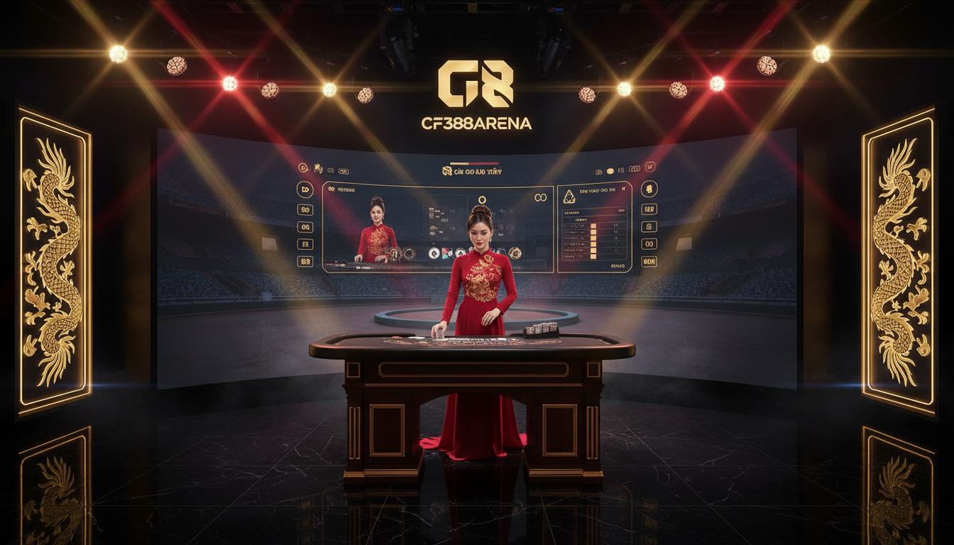 CF388Arena - Trải nghiệm casino với dealer thật phát sóng trực tiếp Full HD
